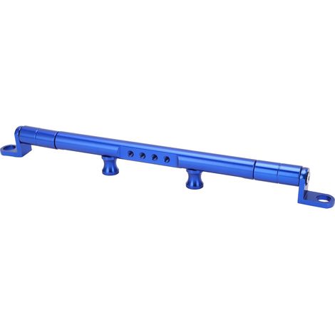 Porte-bagages d'extension multifonctionnel pour moto, en alliage d'aluminium, universel, pour haut-parleur et chronomètre, bleu (1/5)