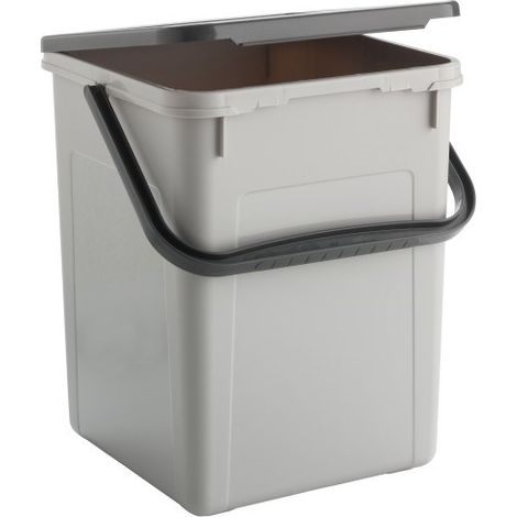 Rotho Cubo de Almacenaje, Envase para Detergentes en Polvo, Almacenamiento de Pastillas para Lavadora Lavavajillas (5 kg - 9 L, Gris) (1/3)