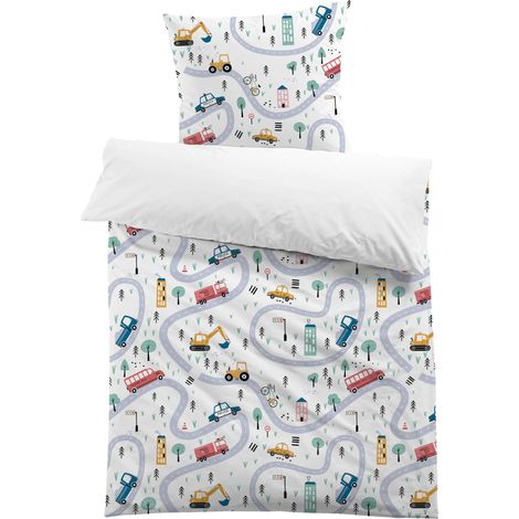Housse de Couette 140x200 Enfant Garçon Parure de Lit en Microfibre 1 Personne 3D Imprimé avec Taie d'oreiller 65x65 (1/5)