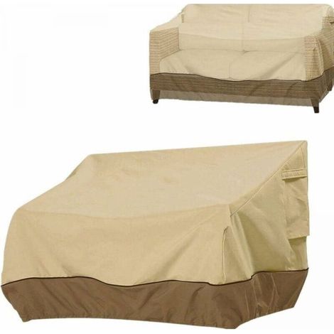 Lot de 2 Housses De Canapé Extérieure Résistante Aux UV Imperméable À La Poussière Pare-poussière Balcon Meubles De de banc de patio Housse de protection pour jardin assisassis(224 x 83 x 84 cm) (1/5)