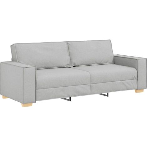 3-Seater Sofa Cloud Grey 220x78x84 cm Fabric vidaXL (1/5)
