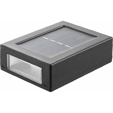 Applique la lumière Solaire Haut et Bas Jardin décoratif, sécurité capteur Solaire lumières, LED Square Up et lumières vers Le Bas, Mur extérieur Lumière pour Jardin, terrasse, Cour 1pc lumièr (1/5)