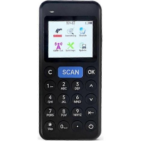 Lecteur de codes-barres sans fil, compteur d'inventaire 1D/2D, collecteur de données PDA compatible avec la gestion d'entrepôts et de supermarchés (KNS) (1/5)