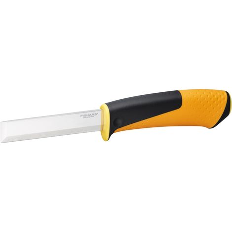Fiskars Carpenter's Chisel Knife Tool with Sharpener Holster Stay Sharp 1023621