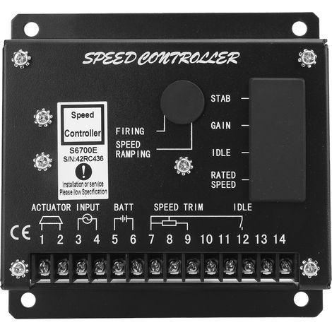 Contrôleur de vitesse du moteur, unité de générateur Diesel électronique, fonctions multiples S6700E 12-32V (1/5)