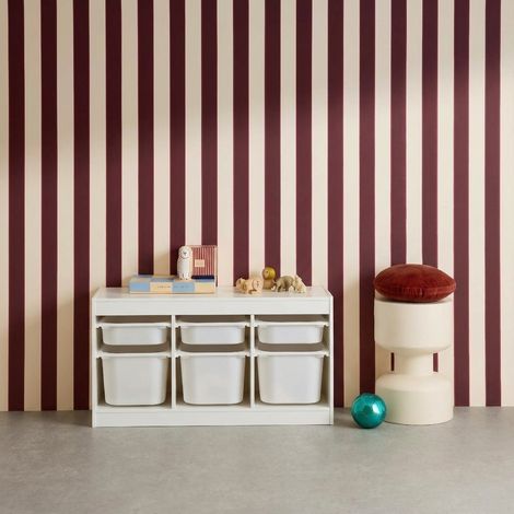 sweeek - Meuble de rangement pour enfant décor bois 6 bacs en plastique blanc - Sora (1/5)