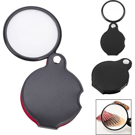 Loupe de poche, mini loupe de lecture pliable 6X 60 mm (1/4)