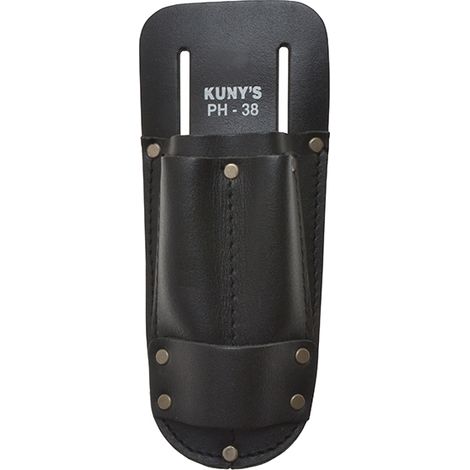 Kuny's full grain leather pouch PH38 – 2in wide belt slots – Rivet reinforced for durability – For tradespeople and DIY enthusiasts – Kunys