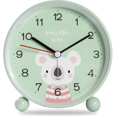 Réveil Numérique Silencieux - Avec Lampe de Lecture Intégrée - Affichage Grand Format - Fonction Snooze - Pour Chambre d'Enfant ou Étudiant - 1 Pièce (1/5)