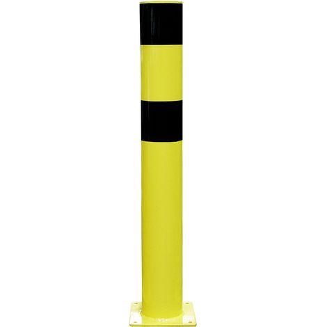 Barrière sécurité RS PRO Noir/Jaune en Acier Haut. 1 200 mm Haut. 1200mm ( Prix pour 1 ) (1/2)