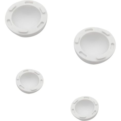4 Pièces Support de Refroidissement en Silicone Blanc pour Ordinateur Portable, Forme Sphérique Antidérapante, Léger et Facile à Ranger, pour PC Portable (1/5)