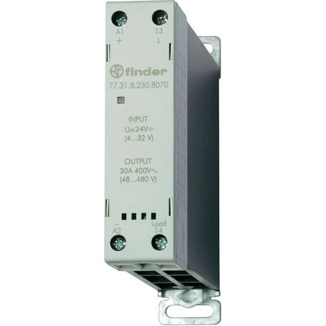 Finder  Relè a semiconduttore 77.31.8.230.8070 30 A Tens.comm.max: 480 V/AC Commutazione zero crossing 1 pz.