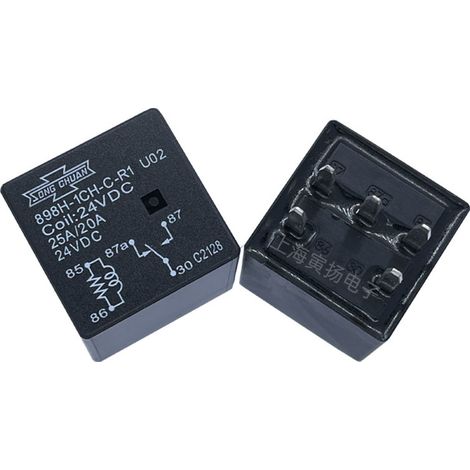 Relais automobile haute puissance CC Matsukawa 898H-1CH-C-R1 U02 24 V CC 25 A, neuf et d'origine