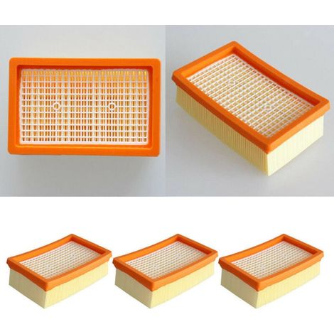 Flache Faltenfilter für Kärcher Staubsauger. Kompatibel mit den Kärcher Staubsaugern WD4, WD5, WD6, MV4, MV5 und MV6. Ersatz-Flachfaltenfilter. (1/4)
