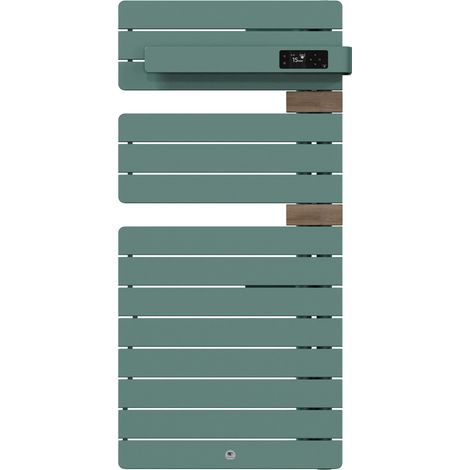 THERMOR - Sèche-serviettes connecté Allure 4 500W Eucalyptus/Chêne Mat à droite - 483296 (1/2)