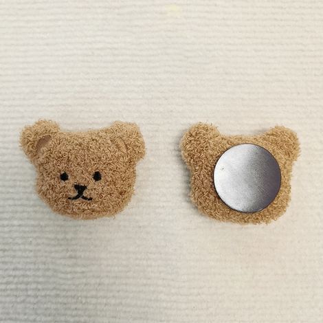 Aimant de réfrigérateur en forme d'ours en peluche. aimant souple en caoutchouc. aimant animal 3D pour la décoration de la cuisine et du café (1/5)