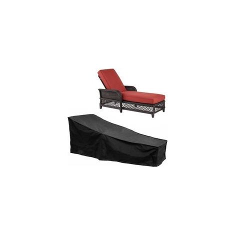 Housse de transat extérieur imperméable, résistante aux UV et au vent – Fabriquée en tissu Oxford 210D – Dimensions : 208 × 76 × 41 cm (1/5)