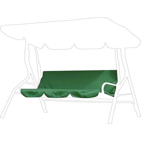 convient pour l'extérieur, 150 x 50 x 10 cm (Vert) Housse de coussin pour balancelle de jardin 3 places, housse de coussin pour balancelle de jardin, housse de hamac, housse de balancelle (1/5)