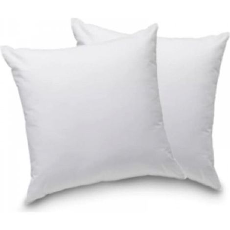 Deux coussins d'assise carrés blancs, de 3535 cm chacun, avec un dossier et un coussin d'assise blancs. (1/5)