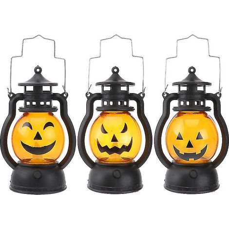 Lot de 3 lampes citrouille d'Halloween (1/3)