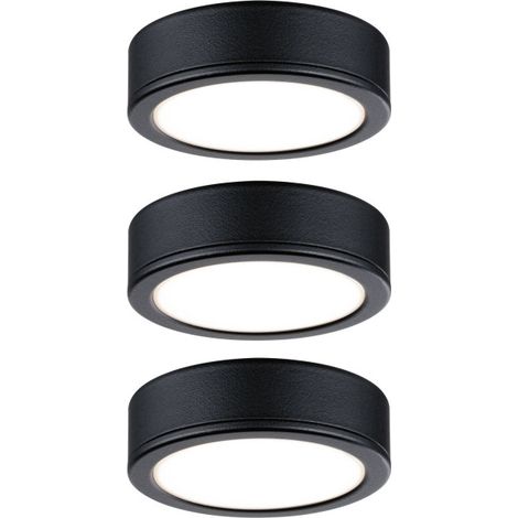Paulmann Luminaire pour armoire LED LED LED intégrée 9 W blanc chaud noir