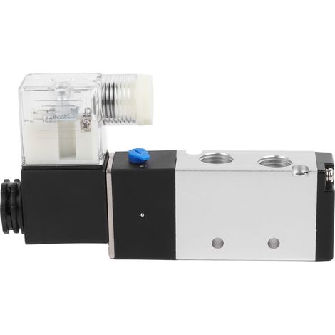 5/2-Wege-Magnetventil für Druckluft, 8-mm-Druckluftverteiler mit Schalldämpfer, Spule 20,4–26,4 V DC, 2 Schaltstellungen (1/5)
