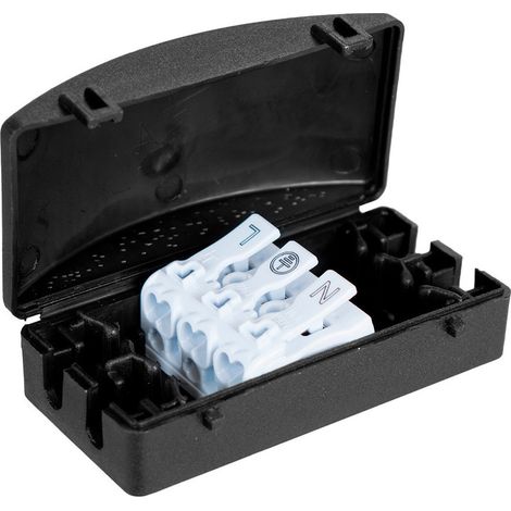 Solera – Boîtier de raccordement IP20 pour luminaires intérieurs – Connexion sécurisée – Design discret Black Series – Installation rapide
