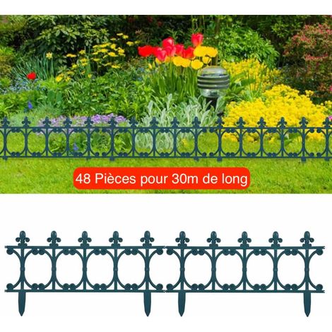 30 m De Bordure de jardin. Verte en Polypropylène. Style ancien et rustique (1/5)