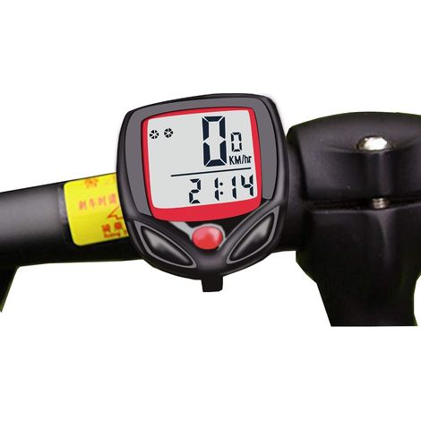 Computadora para bicicleta, Velocímetro para bicicleta, Computadora para bicicleta, 15 funciones, Pantalla LCD, Odómetro para bicicleta Velocímetro multifunción Computadora para bicicleta a prueba de  (1/5)