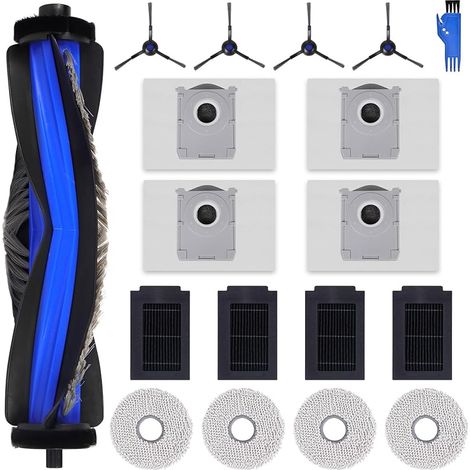 T50 Max Accessoires de Rechange pour ECOVACS DEEBOT T50 Max Pro Omni, T50 Max Pro Gen2 Robot Aspirateur, 1 Brosse Principale, 4 Filtres, 4 Brosses Latérales, 4 Serpillières, 4 Sacs à Poussière (1/5)