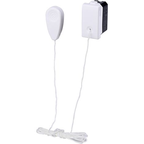 ETTROIT MT1101 1P 16A bouton tirette avec cordon blanc compatible avec Bticino Matix