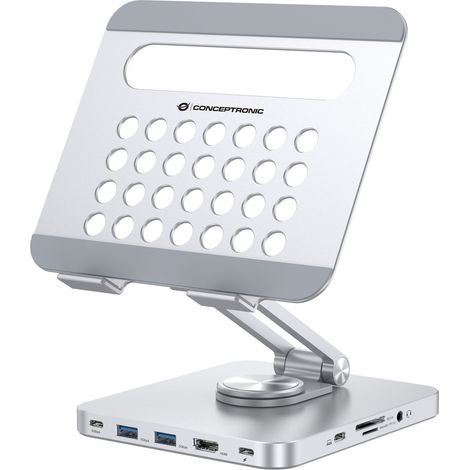 Tabletthalter Conceptronic donn26g Aluminium 8 in 1 (1/3)