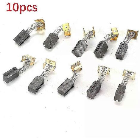 10 Stück Kohlebürsten als Ersatzteile für Winkelschleifer, passend für CD105, CD110, CD115, KG900, Elektromotorbürsten 64 x 79 x 125 mm - JXLGV (1/5)