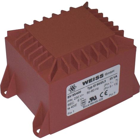 WEISS ELEKTROTECHNIK PRINTTRAFO 25,0VA 230V 24V 1042MA (1/2)