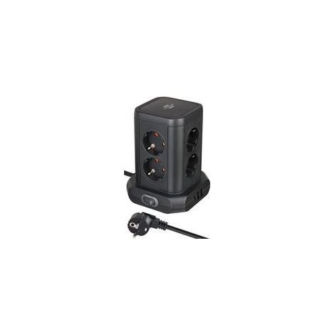 Brennenstuhl multiprise noire 8 prises USB-C et USB-A