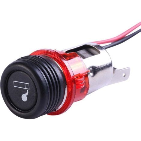 12V-24V Red Recessed Cigarette Lighter Socket (1/5)