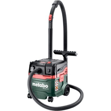 Aspirateur professionnel Metabo ASA 20 L PC – 1200 W – Dépression 225 hPa – Nettoyage filtre PressClean – Pour chantiers et ateliers