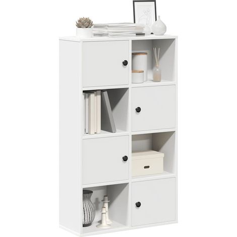 Bücherregal Weiß 60x24x101,5 cm Holzwerkstoff
