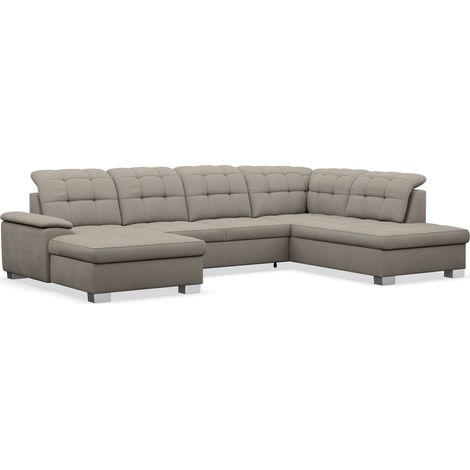 Selsey Jamaal - Wohnlandschaft mit Schlaffunktion und Stauraum, linksseitig, taupe (1/5)