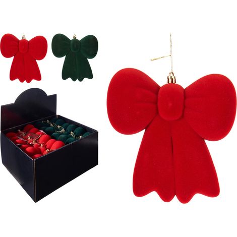 Fiocco pendente 10 x 4 x 15 cm modello assortito PERAGA CHRISTMAS