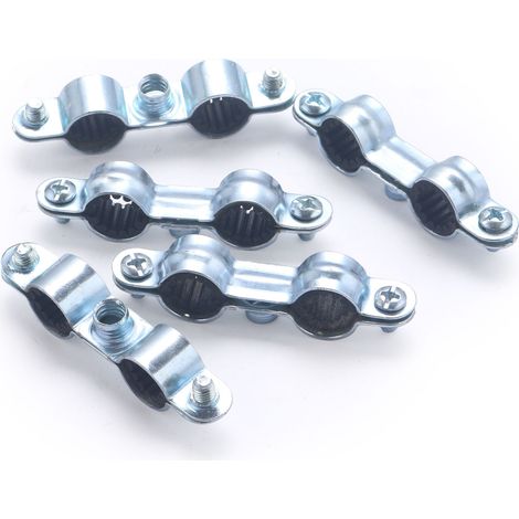 Collier de fixation double isophonique pour tube cuivre NOYON & THIEBAULT Ø10 x5 colliers