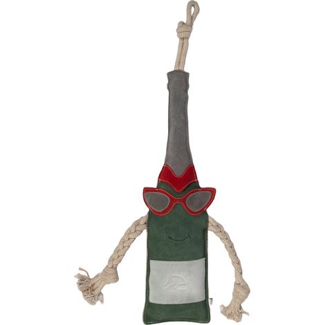 verde come foto - Champagnerflaschenförmiges Pferdespielzeug 85 cm mit Seil (1/2)