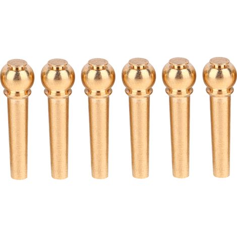 Lot de 6 chevilles de guitare en cuivre pur (1/5)