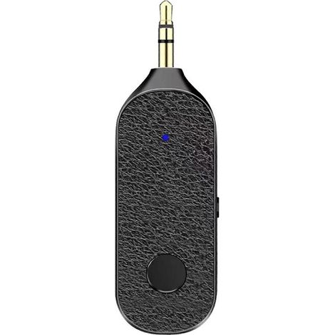 Émetteur-récepteur Bluetooth 5.1 Aux, adaptateur audio stéréo sans fil 3,5 mm avec microphone mains libres, compatible avec les haut-parleurs de voiture (1/5)