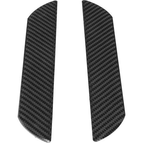 Plaque de Seuil de Porte de Voiture en Fiber de Carbone, Garniture de Pédale, étanche, Style amélioré, Accessoires de Voiture, Noir, 2 Pièces. (1/5)