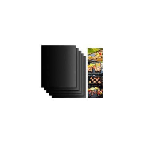 Tapis de barbecue, lot de 5 tapis de barbecue antiadhésifs et réutilisables pour barbecue en extérieur (1/5)