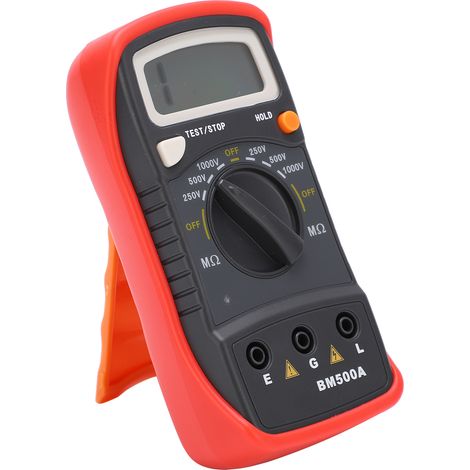 Testeur d'isolement numérique BM500A 1000V, ohmmètre mégohmmètre LCD pour mesure de résistance (1/5)