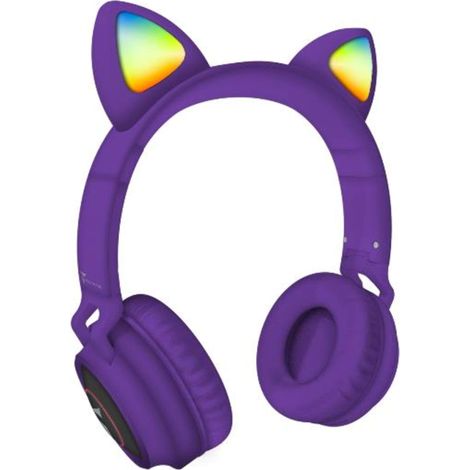 Cuffia Funny Senza Filo Con Microfono (Tm-M03-Pu) Purple Viola