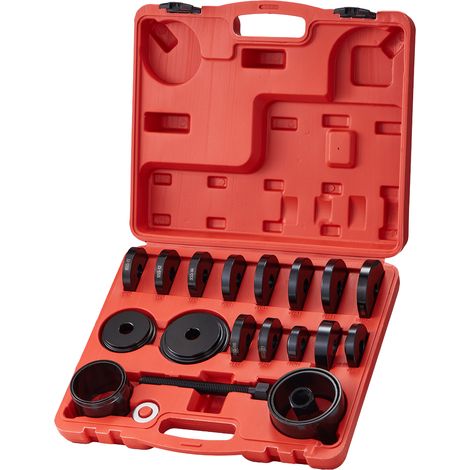 Mophorn Kit d'Outils de Presse à Roulements de Roue Avant 23 Pièces, Ensemble d'Extraction et d'Installation FWD, avec Vis de Glissement, Bagues, Plaques de Manchon et Boîte de Rangement (1/5)