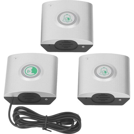 Interphone sans fil 433MHz longue distance, kit 2 caméras extérieures + 1 unité intérieure, 2 voies audio, argenté, sécurité domicile (1/5)